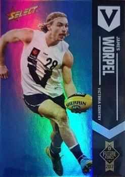 2017 Select Future Force - Blue Parallel #64 James Worpel Front
